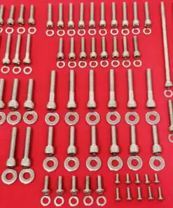 2007-2016 FLH-FLT Touring Ultra Road King Street Glide Road Glide Polished Stainless Engine Allen Bolt Kit