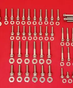 2006-2017 Dyna Show Polished Grade 8 ARP Stainless Engine Bolt Kit
