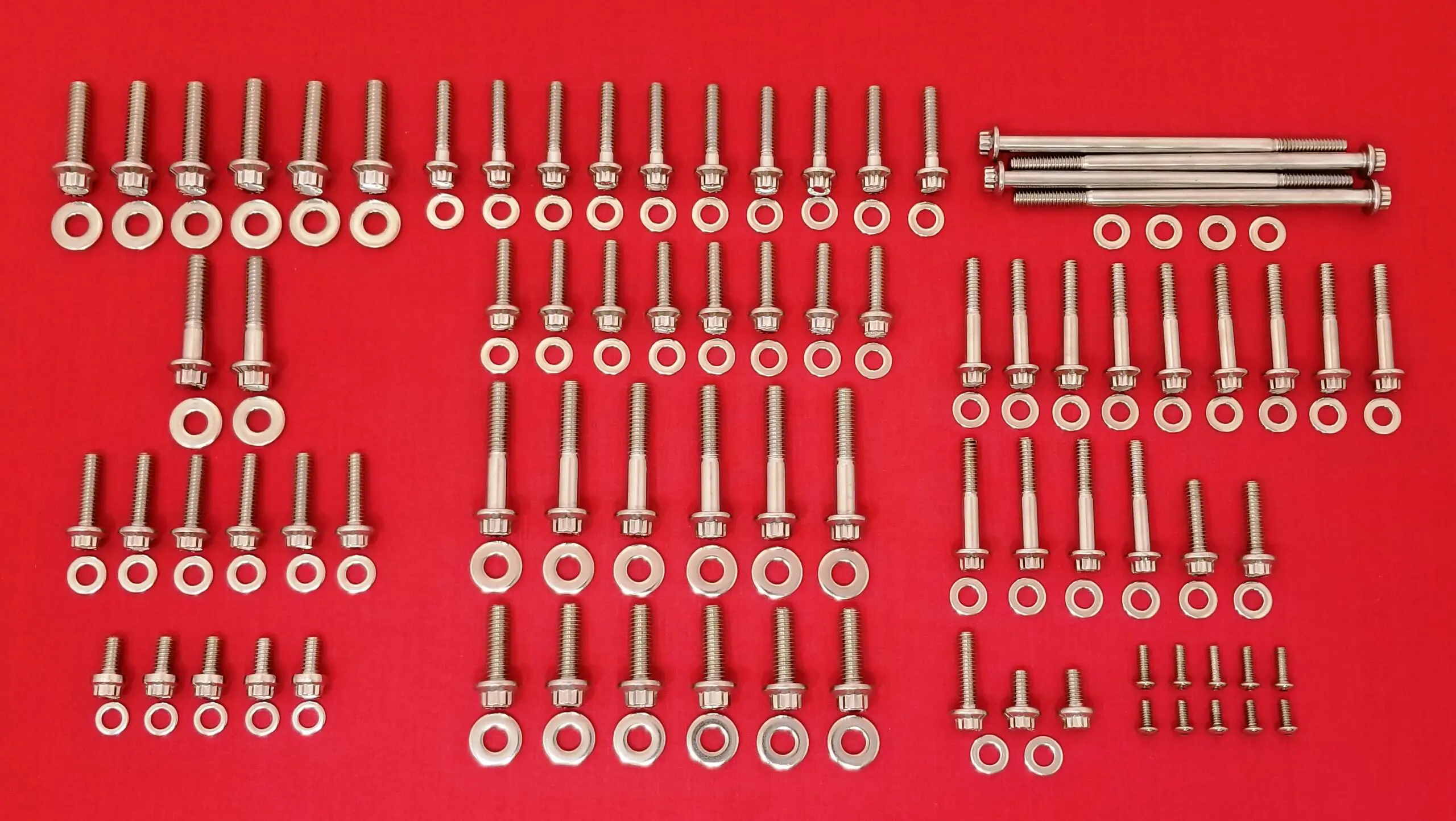 2007-2017 Softail Polished Grade 8 ARP Stainless Engine Bolt Kit