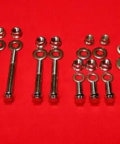 1984-1991 Softail EVO Show Polished Grade 8 ARP Stainless Engine Mount Bolt Kit