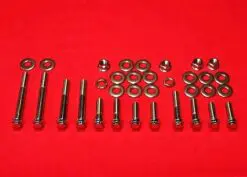 1991-1998 Dyna EVO Show Polished Grade 8 ARP Stainless Engine Mount Bolt Kit