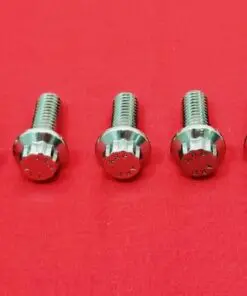 2002 & Up Harley V-Rod Show Polished Grade 8 ARP Stainless Rear Brake Rotor Bolt Kit