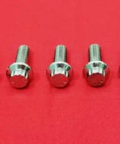 1981 & Up Harley Touring Show Polished Grade 8 ARP Stainless Rear Brake Rotor Bolt Kit