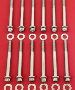 2004-2010 Sportster Polished Grade 8 ARP Stainless Case Bolt Kit