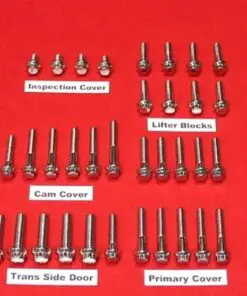 1987-1990 FXR-Touring EVO Polished Grade 8 ARP 12pt Stainless Engine Trans Bolt Kit