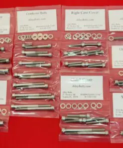 Yamaha 2004-2013 YFZ450 Non-EFI Polished Stainless Steel Engine Bolt Kit