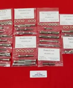 HONDA CB500 CB550 Polished Stainless Steel Engine Bolt Kit Set