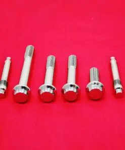 1991-2003 Sportster Polished Grade 8 ARP Stainless Complete Front Caliper Bolt Kit