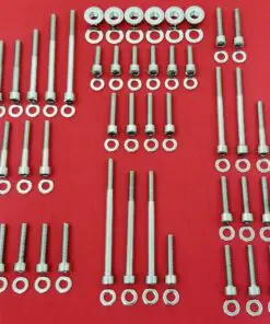 2008-2016 KTM 300 KTM300 Polished Stainless Steel Engine Bolt Kit Set