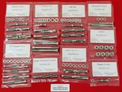 HONDA 1980-83 DOHC CB900C CB1000C Polished Stainless Steel Engine Bolt Kit Set