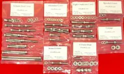 HONDA XL500 XR500 Polished Stainless Steel Engine Bolt Kit Set