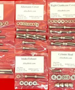 HONDA XL500 XR500 Polished Stainless Steel Engine Bolt Kit Set