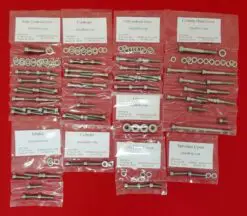 HONDA XR600 XR600R Polished Stainless Steel Engine Bolt Kit Set