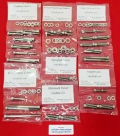 1992-01 HONDA CR250R Polished Stainless Steel Engine Bolt Kit Set