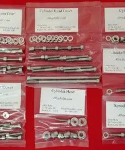 HONDA XL600R Polished Stainless Steel Engine Bolt Kit Set