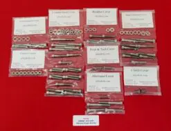 1975-77 HONDA CB400F Polished Stainless Steel Engine Bolt Kit Set