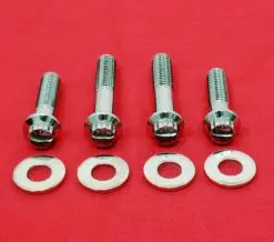 2006-2007 Dyna Show Polished 12Pt. Grade 8 ARP Stainless Rear Shock Bolt Kit