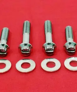 2006-2007 Dyna Polished 12Pt. Grade 8 ARP Stainless Rear Shock Bolt Kit