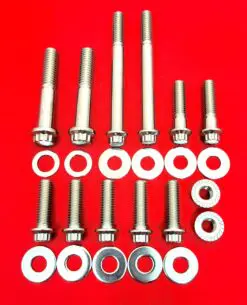 2009-2016 FLH-FLT Touring Ultra Road King Street Glide Polished Grade 8 ARP Stainless Engine Mount Bolt Kit
