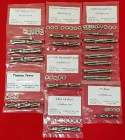 HONDA 2003-2009 VTX1300 Polished Stainless Steel Engine Bolt Kit Set