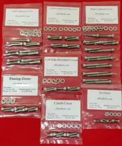 HONDA 2003-2009 VTX1300 Polished Stainless Steel Engine Bolt Kit Set