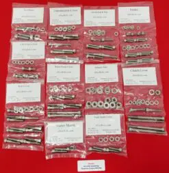 HONDA 1984-87 GL1200 GOLDWING Polished Stainless Steel Engine Bolt Kit Set