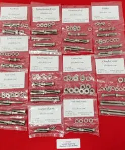 HONDA 1975-79 GL1000 GOLDWING Polished Stainless Steel Engine Bolt Kit Set