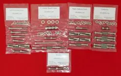 2003-2005 HONDA CRF150F Polished Stainless Steel Engine Bolt Kit Set
