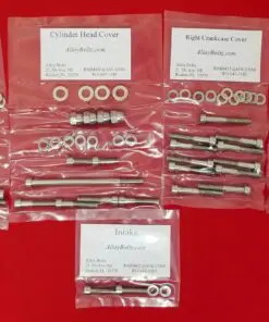 2003-2005 HONDA CRF150F Polished Stainless Steel Engine Bolt Kit Set