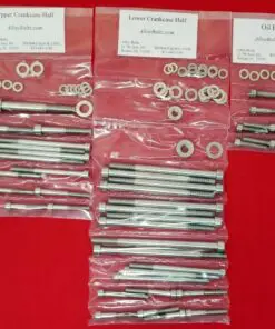 HONDA 1968-78 CB750 SOHC CRANKCASE Halves Oil Pan Polished Stainless Steel Bolt Kit Set