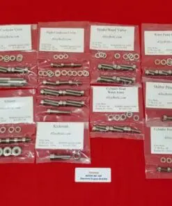 YAMAHA 1984-1985 RZ350 Polished Stainless Steel Engine Bolt Kit Set