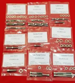 YAMAHA 1976-1979 RD400 Polished Stainless Steel Engine Bolt Kit Set