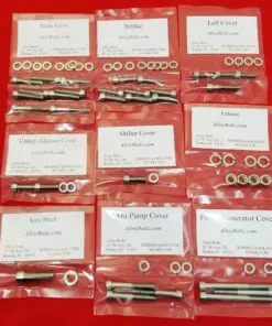 YAMAHA 1976-1979 RD400 Polished Stainless Steel Engine Bolt Kit Set