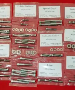 YAMAHA XS250 XS360 XS400 Polished Stainless Steel Engine Bolt Kit Set