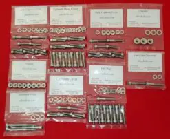 YAMAHA 1980-1982 XJ650 MAXIM & SECA Polished Stainless Steel Engine Bolt Kit Set