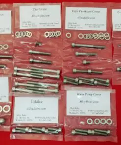 YAMAHA 1982-1987 YZ250 Polished Stainless Steel Engine Bolt Kit Set
