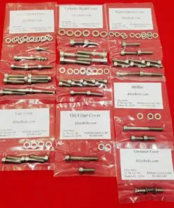 YAMAHA 1984-1998 VIRAGO XV1000 XV1100 Polished Stainless Steel Engine Bolt Kit Set