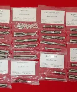 YAMAHA 1986-1997 VIRAGO XV700 XV750 Polished Stainless Steel Engine Bolt Kit Set