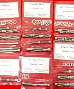 YAMAHA TW200 XT200 Polished Stainless Steel Engine Bolt Kit Set