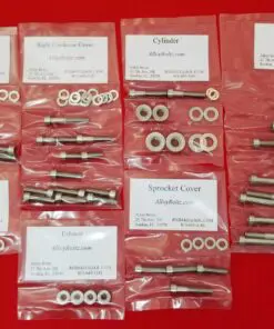 YAMAHA 1990-1994 XT600 Polished Stainless Steel Engine Bolt Kit Set