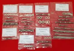 YAMAHA 1983-1989 SRX600 TT600 XT600 Polished Stainless Steel Engine Bolt Kit Set