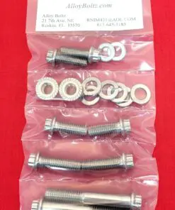 2009 & Up FLT-FLH Touring Ultra Road King Street Glide Polished Grade 8 ARP Stainless Front & Rear Footboard Bolt Kit