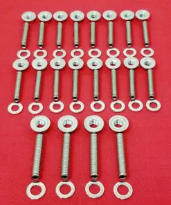 Ford 351C 351M 400M Boss Cleveland Stainless Oil Pan Stud Bolt Kit Set