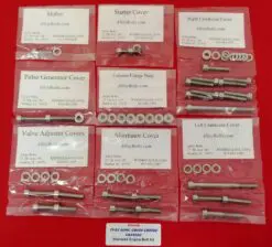 HONDA 1982-1983 CB750SC NIGHTHAWK Polished Stainless Steel Engine Bolt Kit Set