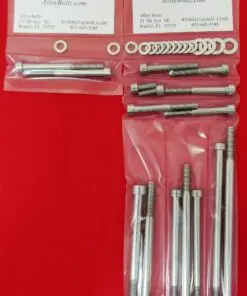 HONDA CB350 CL350 SL350 TWIN CRANKCASE Halves Polished Stainless Steel Bolt Kit Set