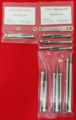 HONDA CB350 CL350 SL350 TWIN CRANKCASE Halves Polished Stainless Steel Bolt Kit Set