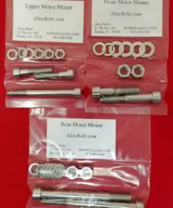 HONDA CB350 CL350 SL350 TWIN MOTOR MOUNT Polished Stainless Steel Bolt Kit Set