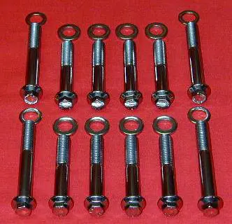 Chevy Rams Horn Grade 8 Stainless Manifold Bolt Kit
