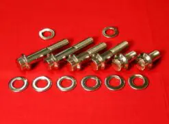 Polished Stainless Steel Lower Motor Mount Kit