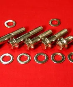 Polished Stainless Steel Lower Motor Mount Kit